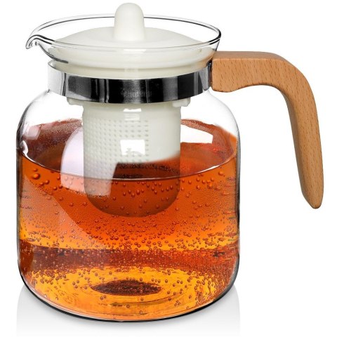 Dzbanek z zaparzaczem do herbaty szklany żaroodporny 1.3L EXCELLENT HOUSEWARE 259189