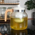 Dzbanek z zaparzaczem do herbaty szklany żaroodporny 1.3L EXCELLENT HOUSEWARE 259189
