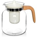 Dzbanek z zaparzaczem do herbaty szklany żaroodporny 1.3L EXCELLENT HOUSEWARE 259189