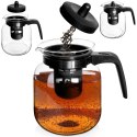 Dzbanek z zaparzaczem do herbaty szklany żaroodporny 1.4L EXCELLENT HOUSEWARE 259218