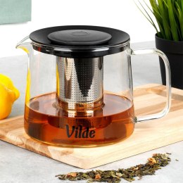Dzbanek z zaparzaczem do herbaty szklany żaroodporny 1.5L VILDE 259723
