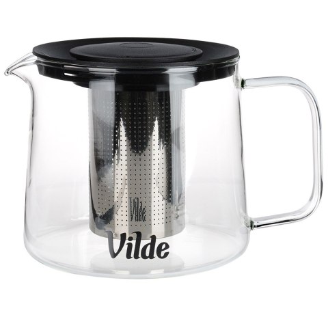 Dzbanek z zaparzaczem do herbaty szklany żaroodporny 1.5L VILDE 259723