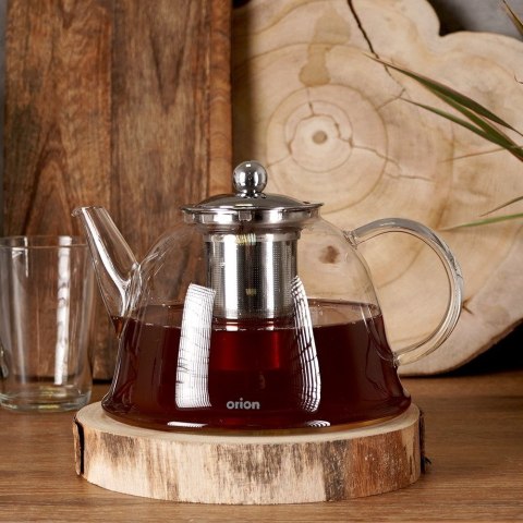Dzbanek z zaparzaczem do herbaty szklany żaroodporny 1.65L ORION 152594