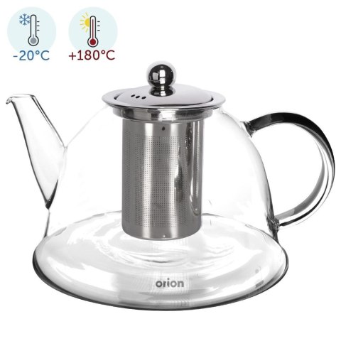 Dzbanek z zaparzaczem do herbaty szklany żaroodporny 1.65L ORION 152594