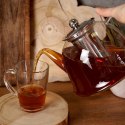 Dzbanek z zaparzaczem do herbaty szklany żaroodporny 1.65L ORION 152594