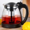 Dzbanek z zaparzaczem do herbaty szklany żaroodporny 2L VILDE 259673