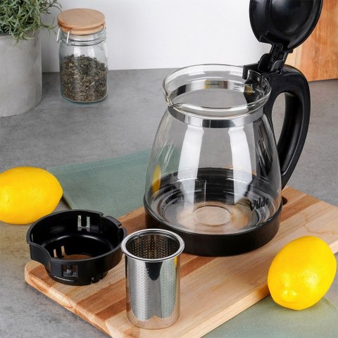 Dzbanek z zaparzaczem do herbaty szklany żaroodporny 2L VILDE 259673