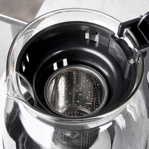 Dzbanek z zaparzaczem do herbaty szklany żaroodporny 2L VILDE 259673