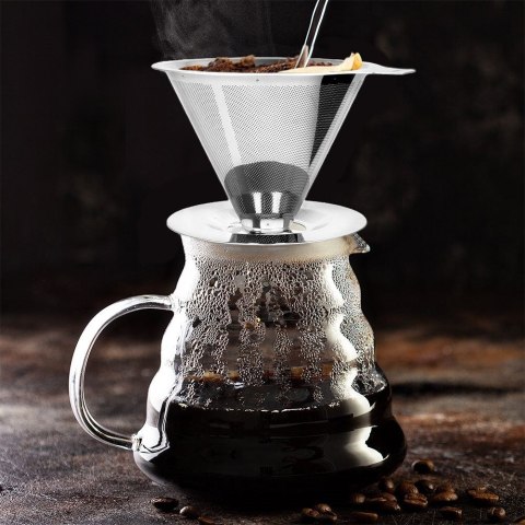 Filtr do zaparzania parzenia filtrowania kawy stalowy lejek zaparzacz ORION 120452