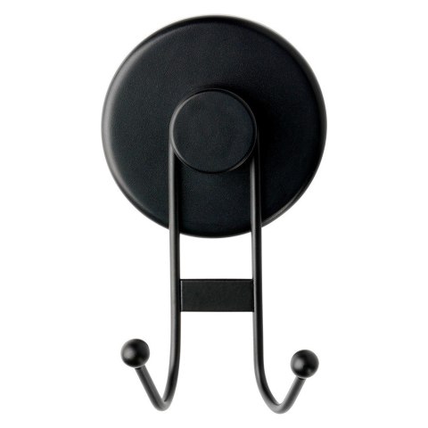 Haczyk wieszak ścienny na ubrania ręczniki metalowy czarny na przyssawkę podwójny BATHROOM SOLUTIONS 567013