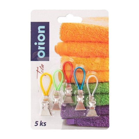 Klipsy na ręczniki do wieszania do kuchni łazienki 5 sztuk ORION 142505