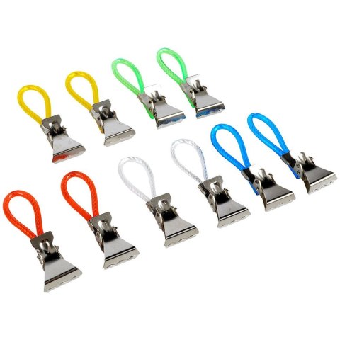 Klipsy na ręczniki ścierki do łazienki kuchni na ręczniki 10 sztuk EXCELLENT HOUSEWARE 569390