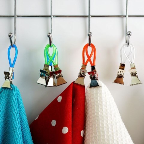 Klipsy na ręczniki ścierki do łazienki kuchni na ręczniki 8 sztuk VILDE 569568