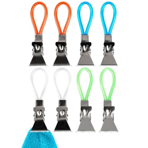 Klipsy na ręczniki ścierki do łazienki kuchni na ręczniki 8 sztuk VILDE 569568