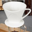 Lejek do filtrowania kawy zaparzacz porcelanowy biały VILDE 120437