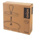 Patera na ciasto babeczki owoce drewniana 2 piętrowa MANGO 30cm ORION 122992