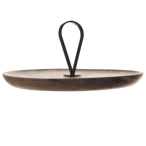 Patera na ciasto babeczki owoce drewniana MANGO 30.5cm ORION 155014