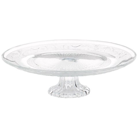 Patera na ciasto babeczki owoce tort szklana na nóżce 25cm VILDE 139773