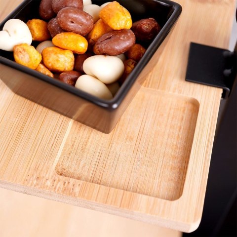 Patera na ciasto owoce babeczki bambusowa 3 piętrowa z miseczką 32x32x26.5cm EXCELLENT HOUSEWARE 139213