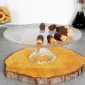 Patera na ciasto owoce babeczki szklana na nóżce 26.5cm EXCELLENT HOUSEWARE 139431