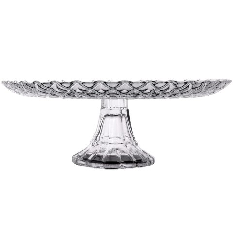 Patera na ciasto owoce babeczki szklana na nóżce 26.5cm EXCELLENT HOUSEWARE 139431