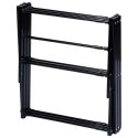 Suszarka na pranie metalowa czarna pionowa rozsuwana 44.5-75x37.5x105cm VILDE 779105