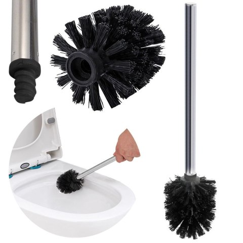 Szczotka do czyszczenia WC toalety czarna zapasowa 33.5cm BATHROOM SOLUTIONS 540604