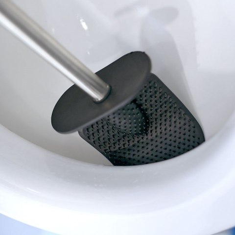 Szczotka do czyszczenia WC toalety silikonowa ze stojakiem 39cm BATHROOM SOLUTIONS 569402
