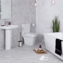Szczotka do czyszczenia WC toalety silikonowa ze stojakiem 39cm BATHROOM SOLUTIONS 569402