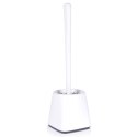 Szczotka do czyszczenia WC toalety silikonowa ze stojakiem biała 36cm BATHROOM SOLUTIONS 569636-B