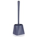 Szczotka do czyszczenia WC toalety silikonowa ze stojakiem szara 36cm BATHROOM SOLUTIONS 569636-S