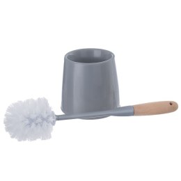 Szczotka do czyszczenia WC toalety ubikacji ze stojakiem BAMBUS szara ORION 540657