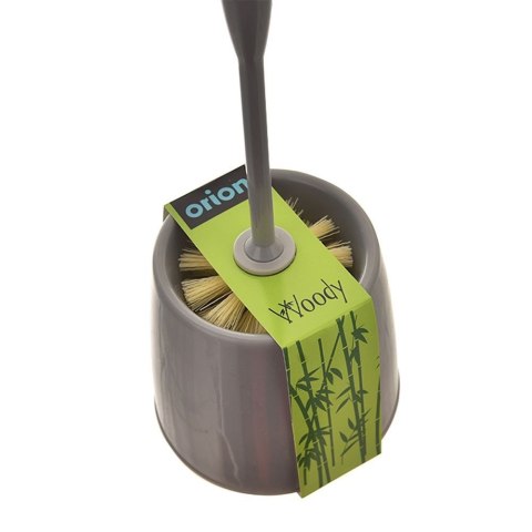 Szczotka do czyszczenia WC toalety ubikacji ze stojakiem BAMBUS szara ORION 540657