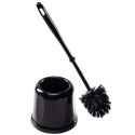 Szczotka do czyszczenia WC toalety ubikacji ze stojakiem czarna 38cm VILDE 540613