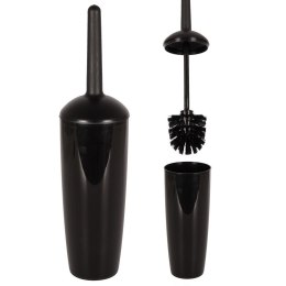 Szczotka do czyszczenia WC toalety ubikacji ze stojakiem czarna 39cm VILDE 569068