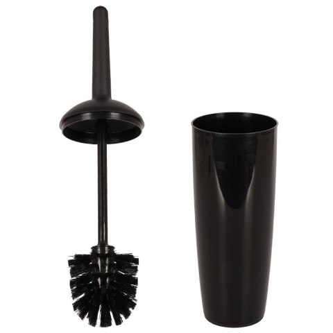 Szczotka do czyszczenia WC toalety ubikacji ze stojakiem czarna 39cm VILDE 569068