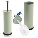 Szczotka do czyszczenia WC toalety ubikacji ze stojakiem metalowa zielona GREENISH ORION 540210