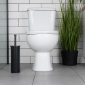 Szczotka do czyszczenia WC toalety z pojemnikiem stojakiem metalowa czarna VILDE 569962