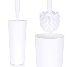 Szczotka do czyszczenia WC toalety ze stojakiem biała 37cm BATHROOM SOLUTIONS 569637-B