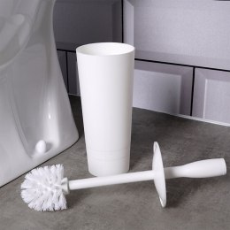 Szczotka do czyszczenia WC toalety ze stojakiem biała 37cm BATHROOM SOLUTIONS 569637-B