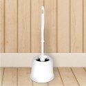 Szczotka do czyszczenia mycia WC toalety ze stojakiem biała 39cm VILDE 569371