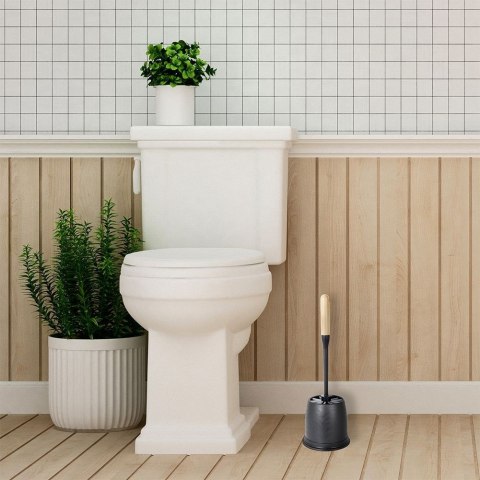 Szczotka do czyszczenia mycia WC toalety ze stojakiem czarna 37.5cm VILDE 779028