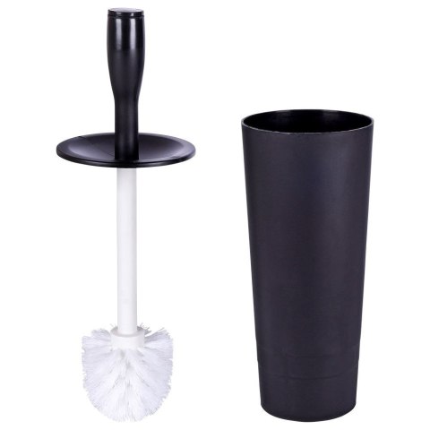 Szczotka do czyszczenia toalety WC ubikacji ze stojakiem czarna 37cm BATHROOM SOLUTIONS 569637-C