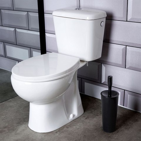 Szczotka do czyszczenia toalety WC ubikacji ze stojakiem czarna 37cm BATHROOM SOLUTIONS 569637-C