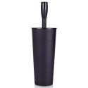 Szczotka do czyszczenia toalety WC ubikacji ze stojakiem czarna 37cm BATHROOM SOLUTIONS 569637-C
