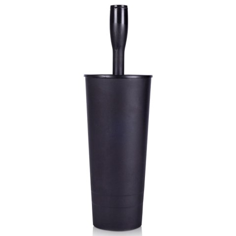 Szczotka do czyszczenia toalety WC ubikacji ze stojakiem czarna 37cm BATHROOM SOLUTIONS 569637-C