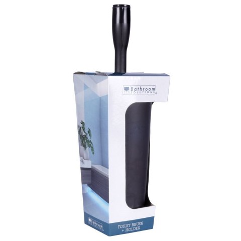 Szczotka do czyszczenia toalety WC ubikacji ze stojakiem czarna 37cm BATHROOM SOLUTIONS 569637-C