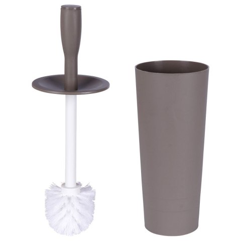 Szczotka do czyszczenia toalety WC ubikacji ze stojakiem kawowa 37cm BATHROOM SOLUTIONS 569637-CS