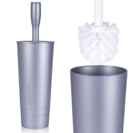 Szczotka do czyszczenia toalety WC ubikacji ze stojakiem szara 37cm BATHROOM SOLUTIONS 569637-S