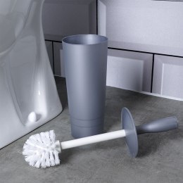 Szczotka do czyszczenia toalety WC ubikacji ze stojakiem szara 37cm BATHROOM SOLUTIONS 569637-S